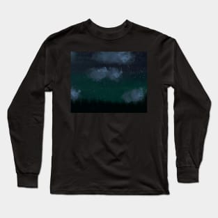 Night Sky with Stars Long Sleeve T-Shirt